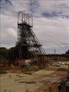 Grootvlei Shaft 3 - Head Gear, East Rand Basin, photo by J Jay, April 2013)